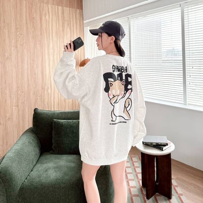 【現貨】SHiBA DAB柴犬塗鴉感大學T3