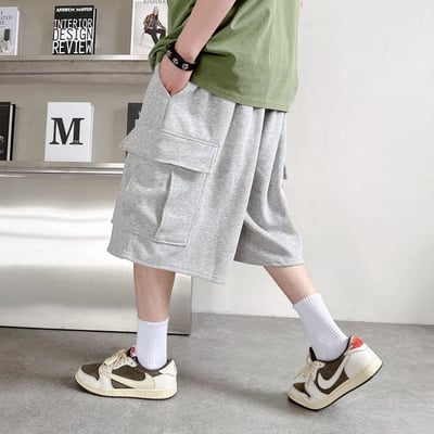 【現貨】束繩口袋造型棉短褲6