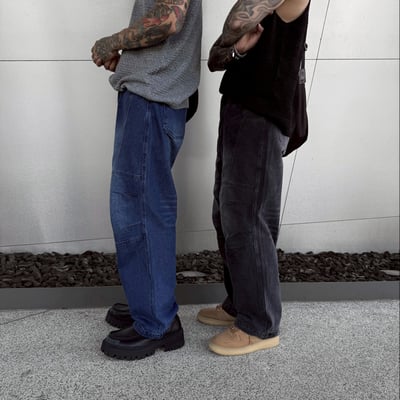 【潮流頂級現貨】街頭重磅水洗寬鬆BAGGYJEANS2