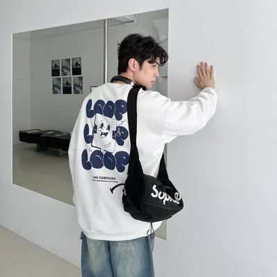 【現貨】卡通泡泡英字大學T8