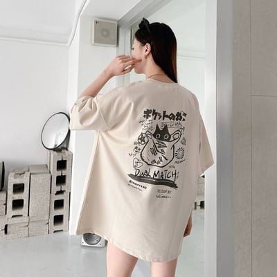 【貓咪控看這裡!現貨】提袋精靈貓短T4