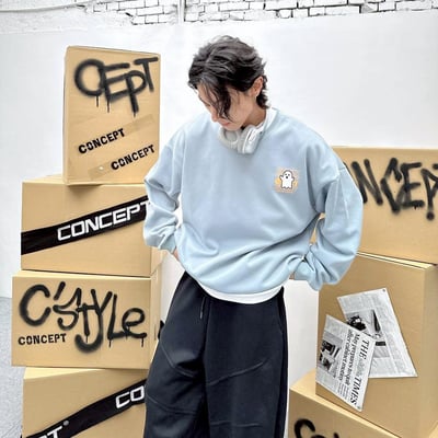 【現貨】Ghost Village幽靈貼圖印花大學T5