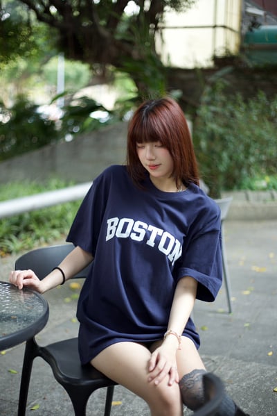 【校園風必備!!現貨速發】BOSTON印花短T10