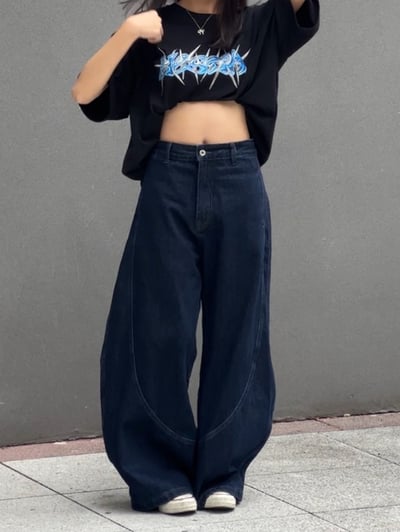 【修身現貨】飛軌小彎刀褲4