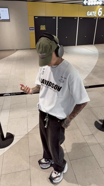 【顏值在線現貨】個性街頭重磅英文短T6