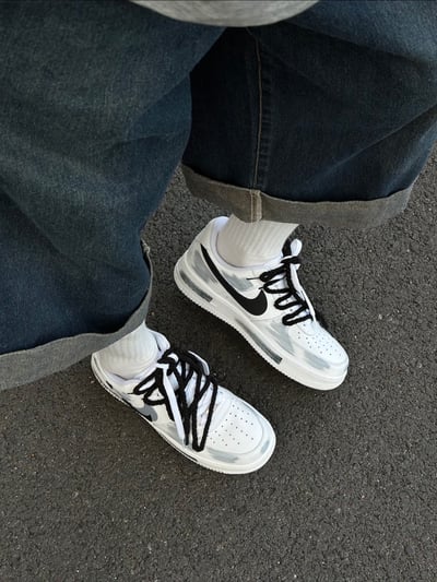 【訂製款】Nike Air Force 1 時空斷裂灰痕6