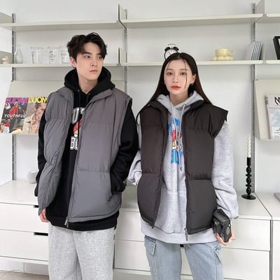 【僅此一批!優惠售完為止🔥】立領鋪棉麵包背心1