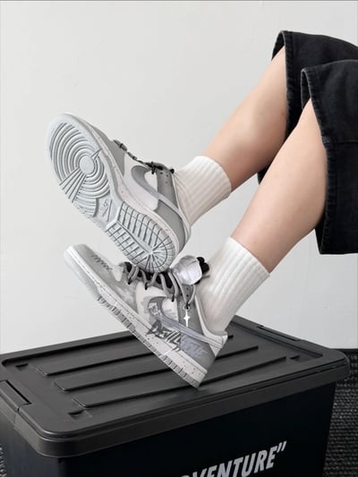 【訂製款】Nike Dunk Low 灰白冰山4