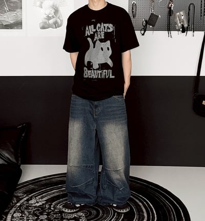 【現貨】QQ趣味小貓短T3