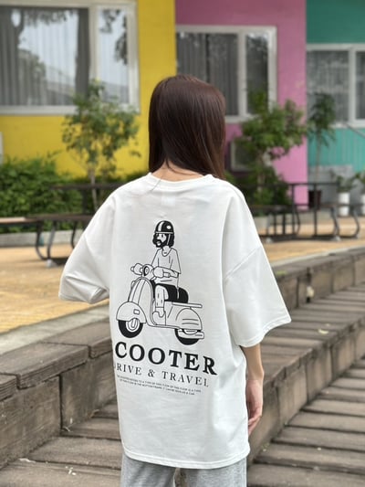 【現貨】復古摩托車短T8