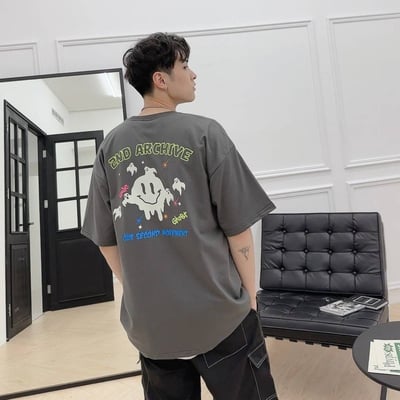 【現貨】夜光笑臉幽靈短T3