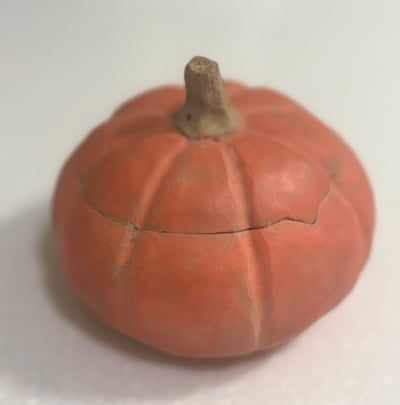 雪之手作陶＿仿生系列＿南瓜寶盒1