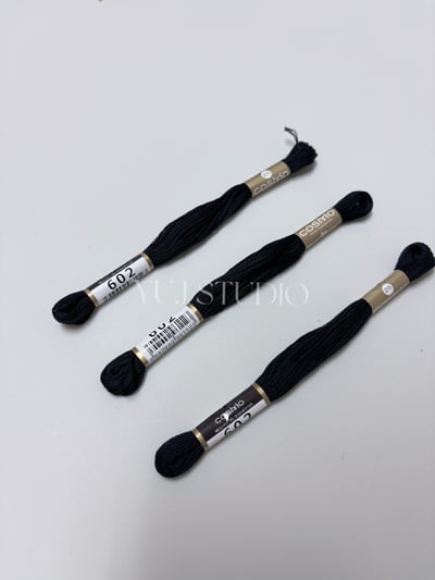 日本原裝進口COSMO 25番繡線 [色號601-711] 區間3