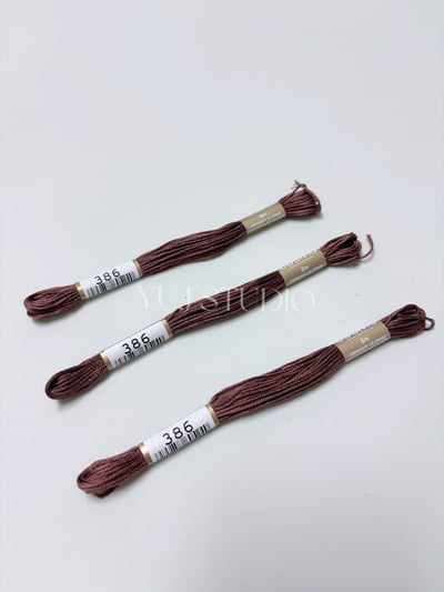 日本原裝進口COSMO 25番繡線 [色號386-480A] 區間2