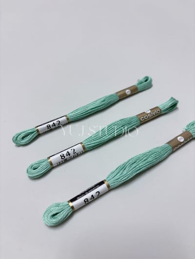 日本原裝進口COSMO 25番繡線 [色號713-843] 區間23