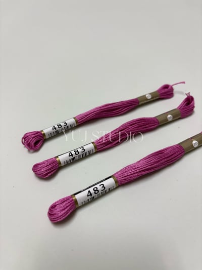 日本原裝進口COSMO 25番繡線 [色號481A-600] 區間4