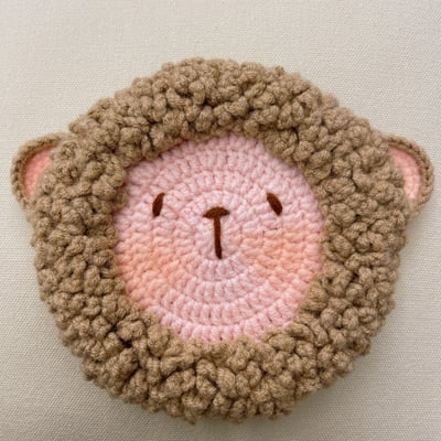 YU.J 100%手工【瞇瞇羊杯墊】10