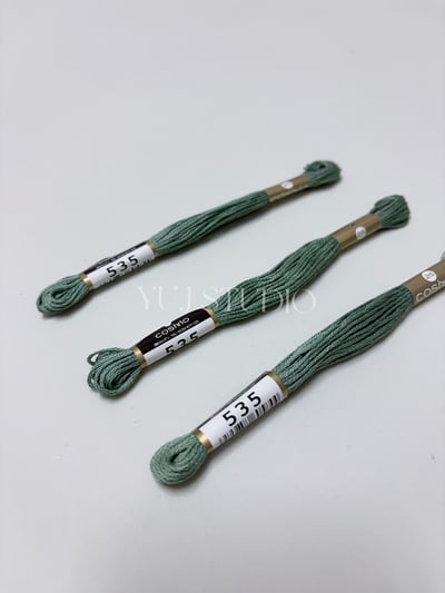 日本原裝進口COSMO 25番繡線 [色號481A-600] 區間12