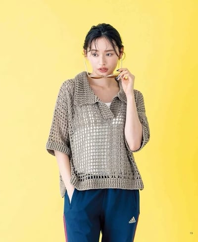 鉤針編織時髦網狀服飾手藝作品集3
