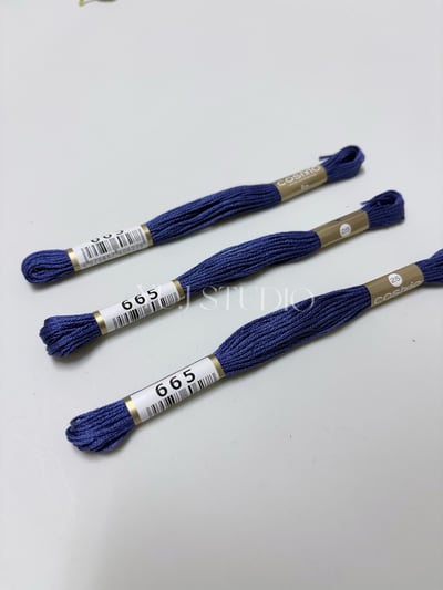 日本原裝進口COSMO 25番繡線 [色號601-711] 區間15