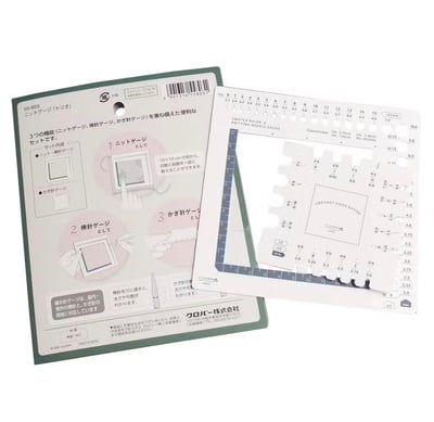 【日本Clover可樂牌】三合一多功能編織計量尺/鉤針量尺/針號量尺5