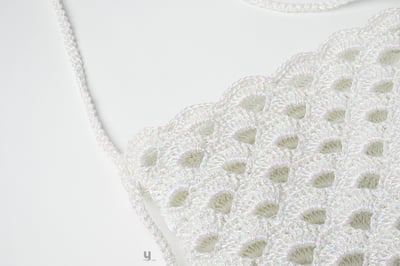 【Yarn-a】Metalic play code square bag4