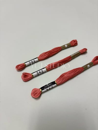 日本原裝進口COSMO 25番繡線 [色號324-383] 區間6