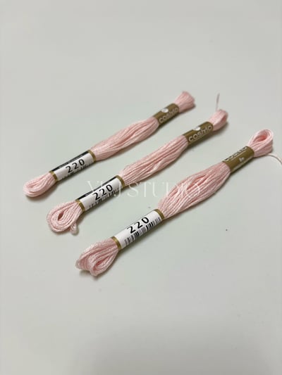 日本原裝進口COSMO 25番繡線 [色號216-269] 區間3