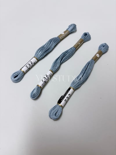 日本原裝進口COSMO 25番繡線 [色號713-843] 區間5