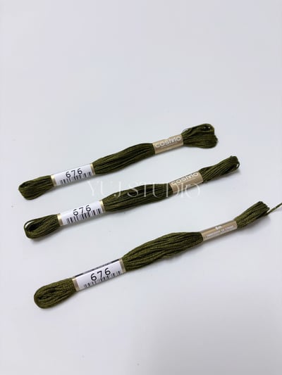 日本原裝進口COSMO 25番繡線 [色號601-711] 區間19