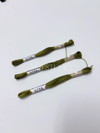 日本原裝進口COSMO 25番繡線 [色號601-711] 區間18