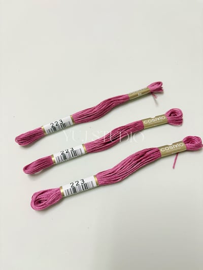 日本原裝進口COSMO 25番繡線 [色號216-269] 區間6