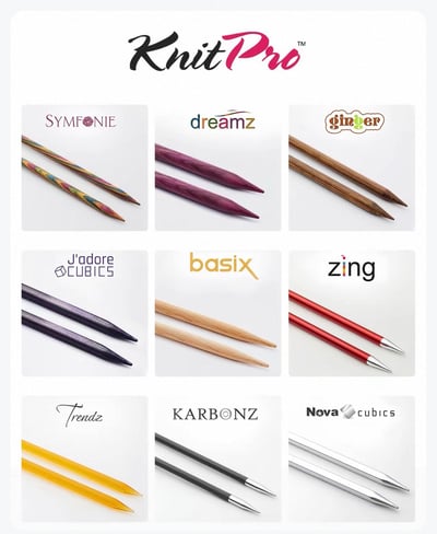 【 KnitPro 】 藍色樺木 5CM 棒針組10