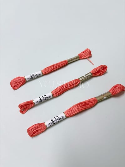 日本原裝進口COSMO 25番繡線 [色號386-480A] 區間15