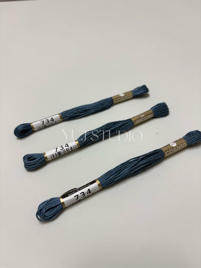 日本原裝進口COSMO 25番繡線 [色號713-843] 區間6