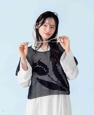 鉤針編織時髦網狀服飾手藝作品集4