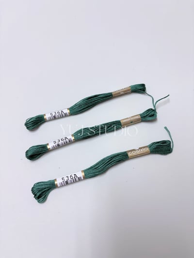 日本原裝進口COSMO 25番繡線 [色號481A-600] 區間13