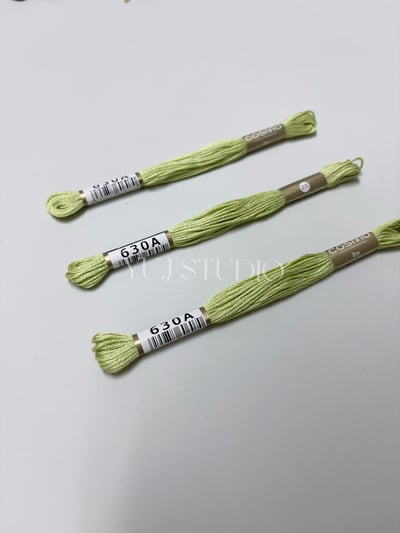 日本原裝進口COSMO 25番繡線 [色號601-711] 區間4