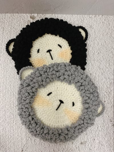 YU.J 100%手工【瞇瞇羊杯墊】3