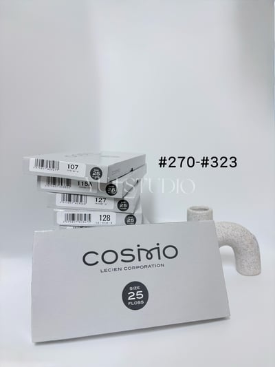 日本原裝進口COSMO 25番繡線 [色號270-323] 區間1