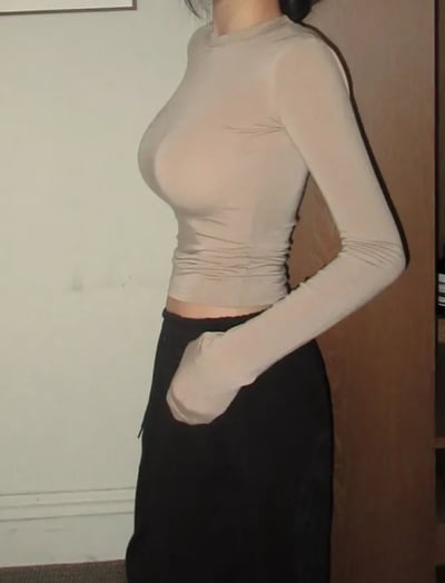 正韓春夏透氣（包色優惠） 寧寧T自帶沙漏腰 +薄長正肩13