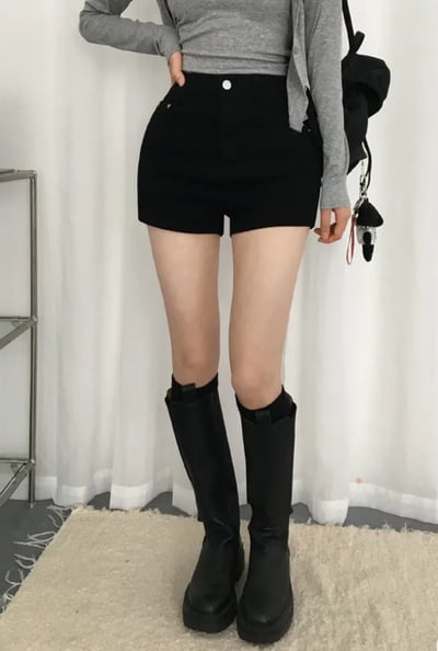 韓國 豐胯 女團 彈性熱褲 S-2XL 豐胯墊可拆15