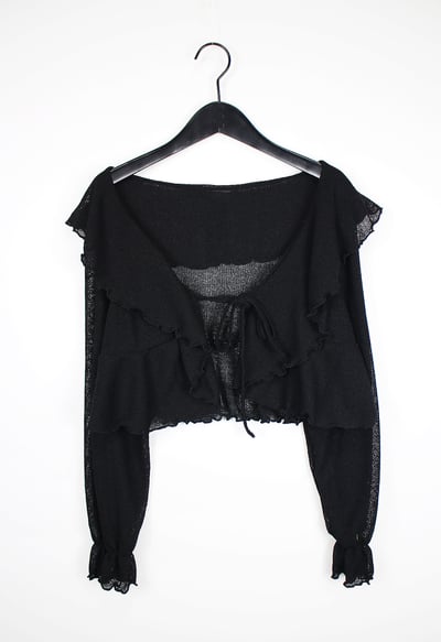 ROMANCE- 大荷葉邊浪漫 防曬罩衫上衣9