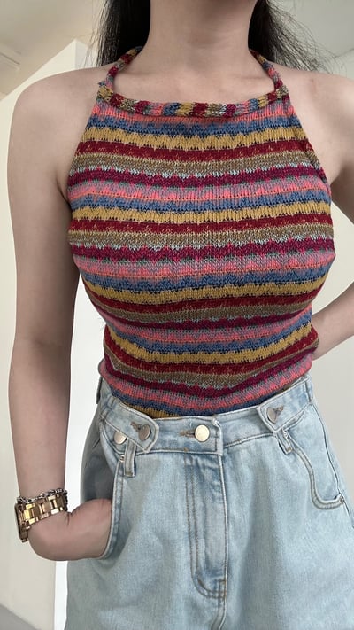 L 繞脖編織背心3