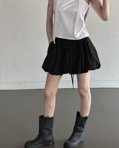 浪漫顯瘦 氣球褲裙(內裡安全褲)8