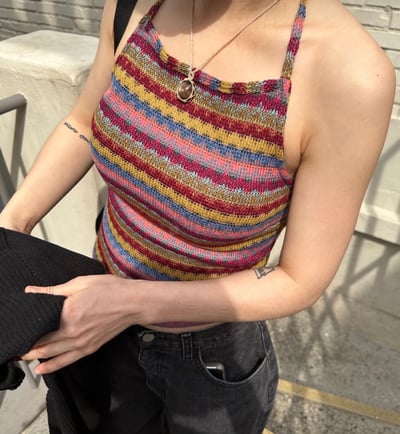 L 繞脖編織背心5