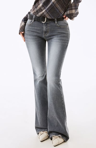 New 海鷗線翹臀+豐胯墊 狎鷗亭女神 低腰 灰藍刷色褲6