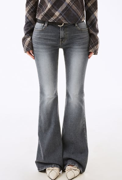 New 海鷗線翹臀+豐胯墊 狎鷗亭女神 低腰 灰藍刷色褲7