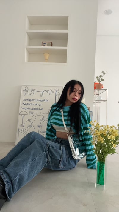 毛怪的萬聖節 萌袖短版針織 - 跟你們說條紋捲土重來12