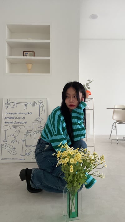 毛怪的萬聖節 萌袖短版針織 - 跟你們說條紋捲土重來14